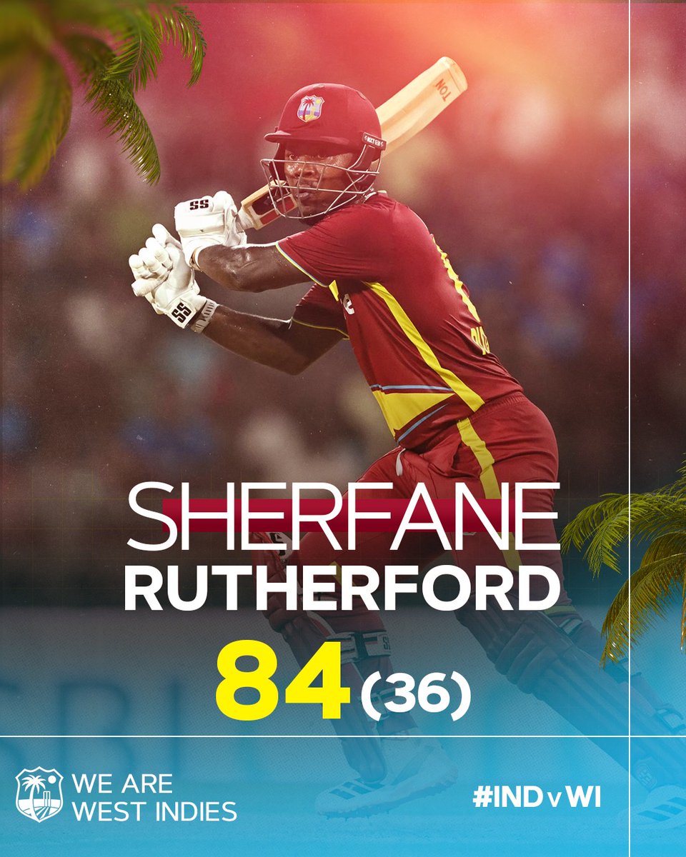 windiescricket's tweet photo. A key🔑 role played by Sherfane Rutherford!💥 💥

#INDvWI | #MenInMaroon https://t.co/j56Z0nlJ2g