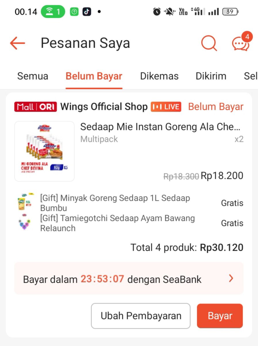 kons1sten's tweet photo. Semoga segera ada win buat bayar ini murah bgt ya 30k dapat mie 10 pcs,minyak 1L sama mainan gitu🥹 https://t.co/jmV4UKNnZ1