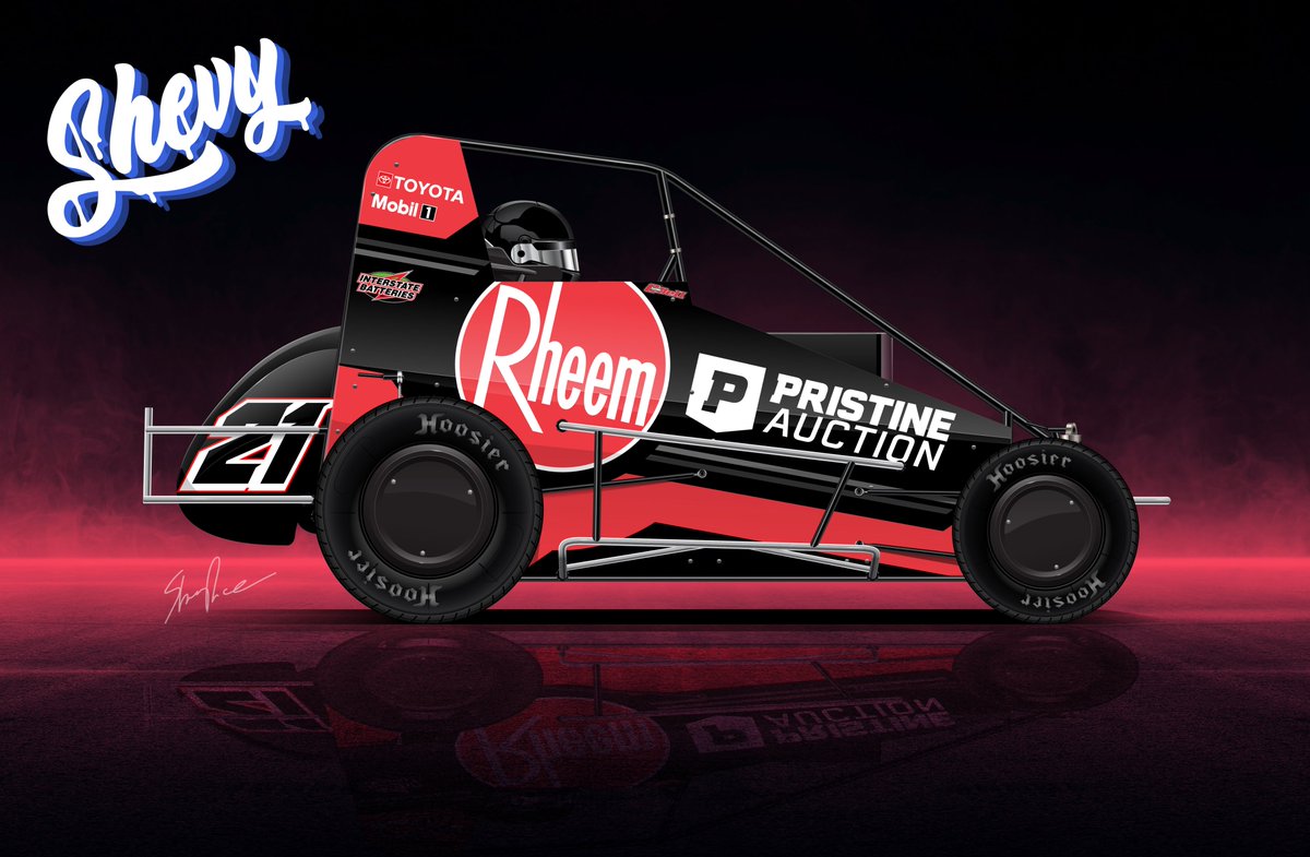 ShevyDesigns's tweet photo. 2027 @CBellRacing @rheem @PristineAuction Chili Bowl livery CONCEPTS.
#NASCAR #Racing #motorsports #Toyota #TRD #Spike #dirt #midget #PaintScheme #design #FridayVibes #racecar #sports #Rheem #PristineAuction #heating #cooling #water #auction #ChristopherBell #CBracing #ChiliBowl https://t.co/DBwJElhznX
