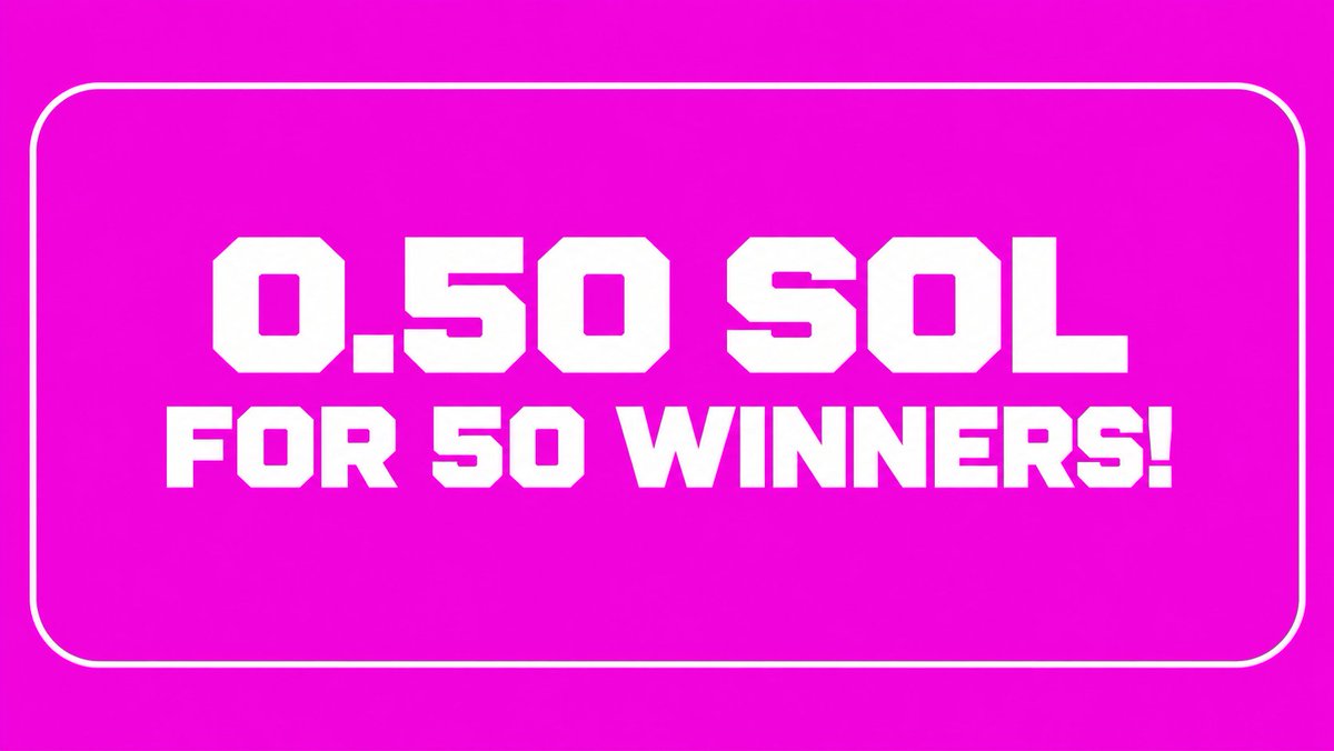 konkosol's tweet photo. LET'S CHOOSE A FEW WALLETS TO SEND 0.50 SOL TO. DROP YOUR WALLET HERE.

HOW TO PARTICIPATE?

• FOLLOW: @konkosol
• LIKE + RETWEET THIS POST
• DROP YOUR SOL WALLET https://t.co/rxlolWDNSj