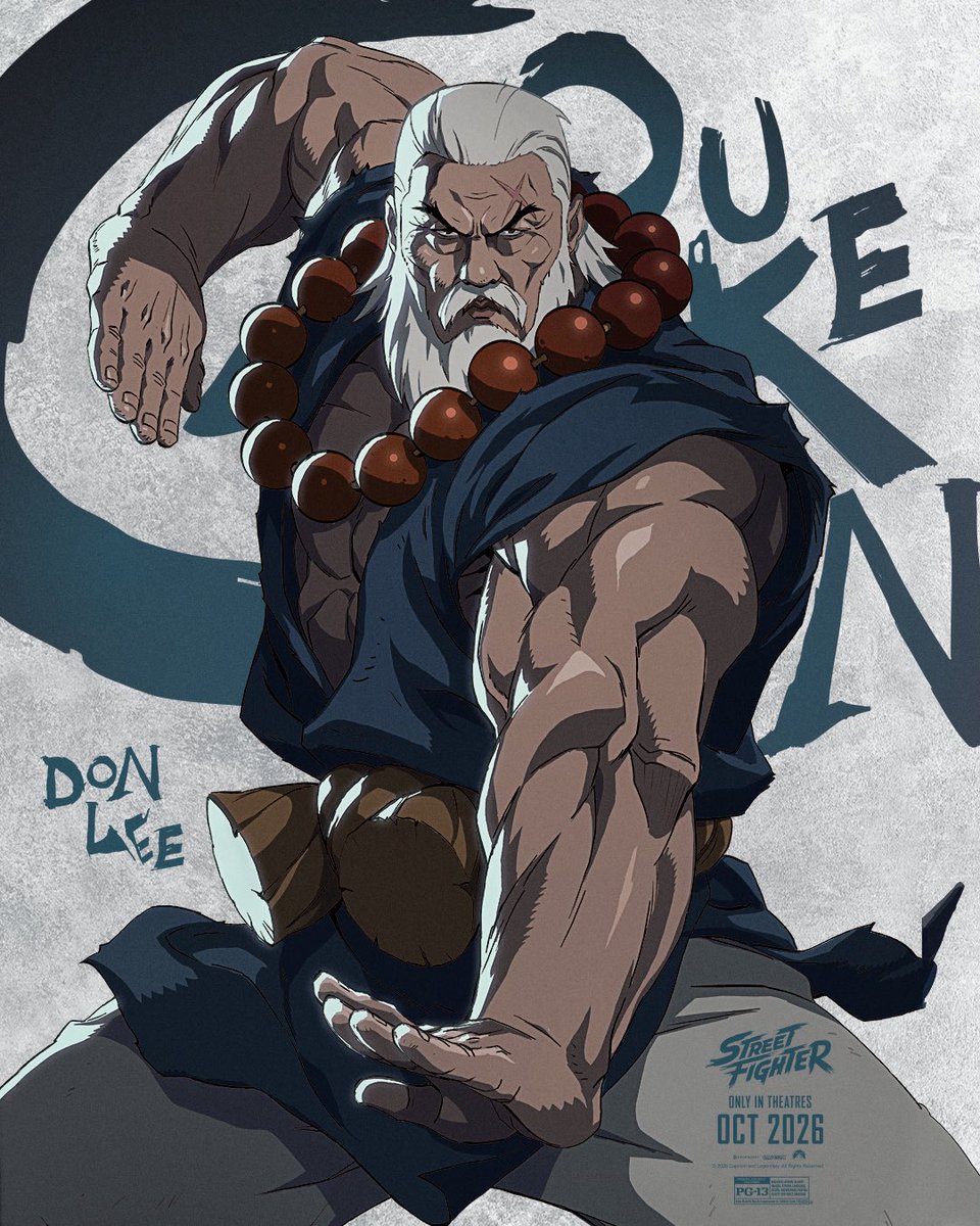 DiscussingFilm's tweet photo. First post for Gouken in the ‘STREET FIGHTER’ movie, voiced by Don Lee.

He will appear in 2D animated flashback sequences. https://t.co/63mHrLcZNC