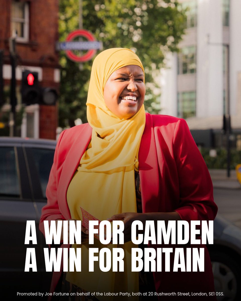 UKLabour's tweet photo. Sagal’s campaign gave the people of Camden something to believe in - winning by bringing people together around a positive vision of what Holborn and St Pancras, and the country can be. https://t.co/qj7Q7fg8F1