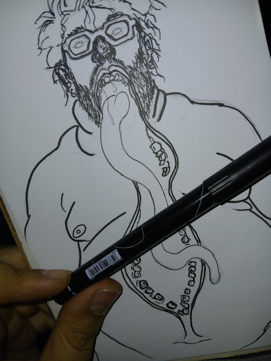 Morizwatching's tweet photo. @Beelcantdraw This one is called gluttony and it ain't complete yet https://t.co/3Vm3aIz5ng