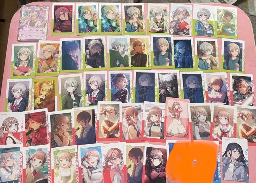 wat15_pika_soma's tweet photo. プロセカ グッズ エピカ 交換　譲渡 買取
譲→KAITO MEIKO ルカ　レン　リン　一歌　志歩　穂波　遥　みのり　雫　愛莉　こはね　寧々　奏　まふゆ　
求→同異種　彰人　杏　冬弥　咲希　　
80円+送料
郵送でのお取引き希望です。
よろしくお願いいたします。 https://t.co/FrCRiOHQ10