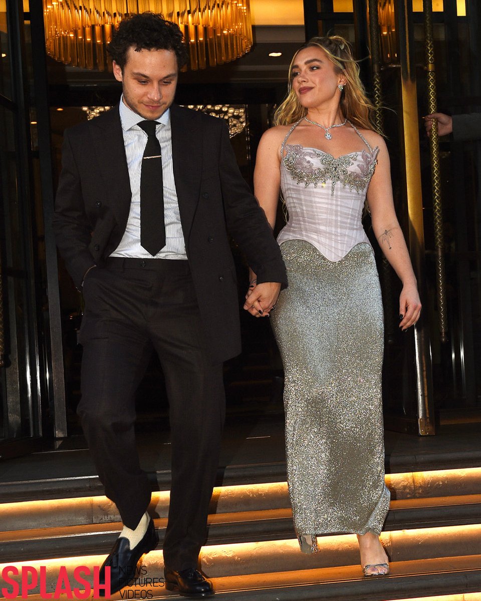 bestofpugh's tweet photo. florence pugh with her boyfriend finn cole in london https://t.co/vb1HbP0ZzL