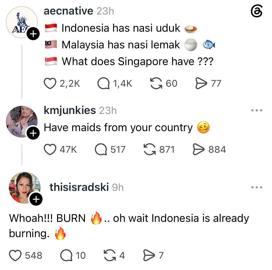 jarworq's tweet photo. jangan pada ke threads dulu deh, lagi world war 3 di sana https://t.co/2gl9tBUbHl