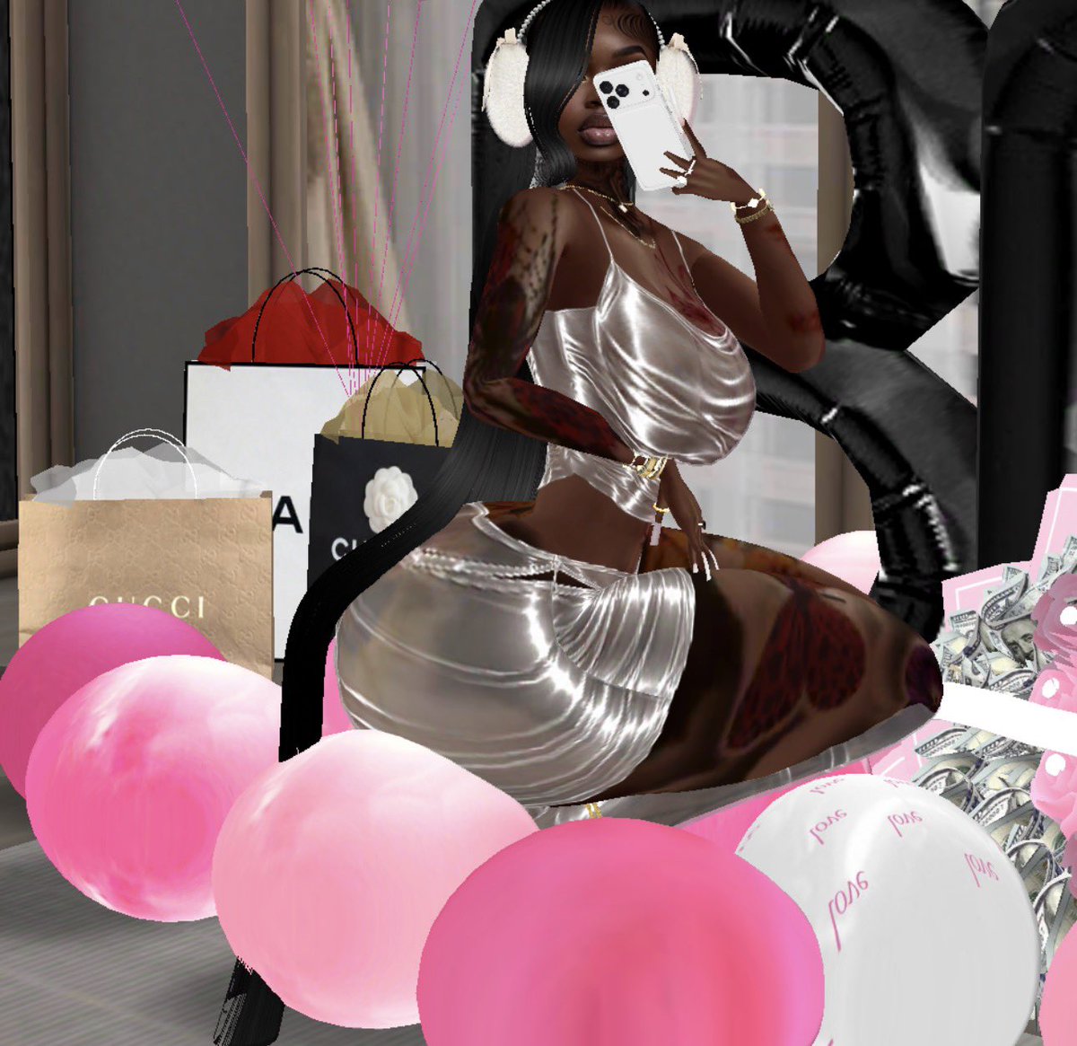 ChocolateKaila's tweet photo. Got so many gifts &amp; credits this week. Cheers to 1.5k followers🩷🎉 thank yall 😘

#imvu
#imvupornstar https://t.co/hnQ8w5n7K3