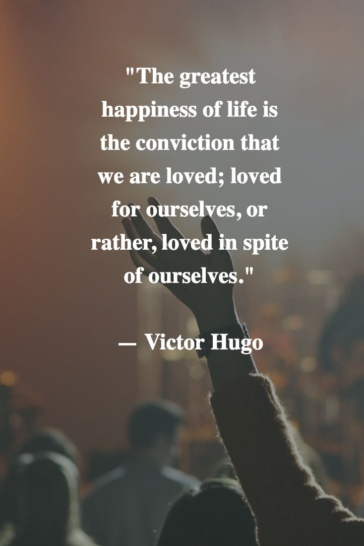 RaulWever's tweet photo. The greatest happiness of life is the conviction that we are loved; loved for ourselves, or rather, loved in spite of ourselves." ✍️

#ThinkBIGSundayWithMarsha 
#Spreadlove #lovelife #live  #Behappy #beyou https://t.co/OJXSVsrOsV