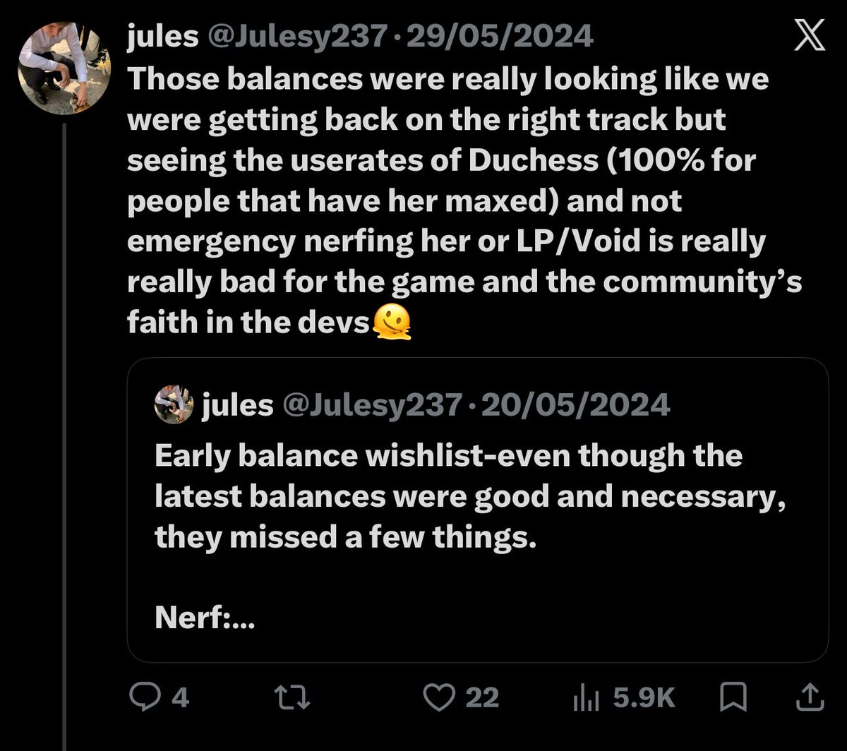 fixbattlehealer's tweet photo. No way @Julesy237 used to hate on the balance changes like we do��� (please don’t get mad and nerf battle healer to the ground again I can delete the tweet if you want to🫠) https://t.co/U41YWNQyOW