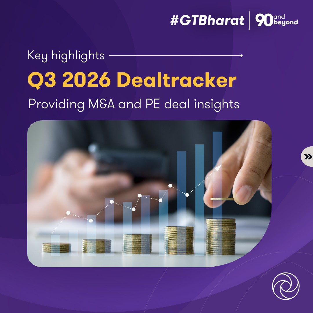GrantThorntonIN's tweet photo. India’s dealmaking market remained resilient in Q3 2026, with transaction volumes rising and investment activity becoming more diversified across M&A, private equity and capital markets.
Visit: https://t.co/QELgemyOzv
#Dealtracker #DealActivity #PrivateEquity #CapitalMarkets https://t.co/uNXnDwqFu1