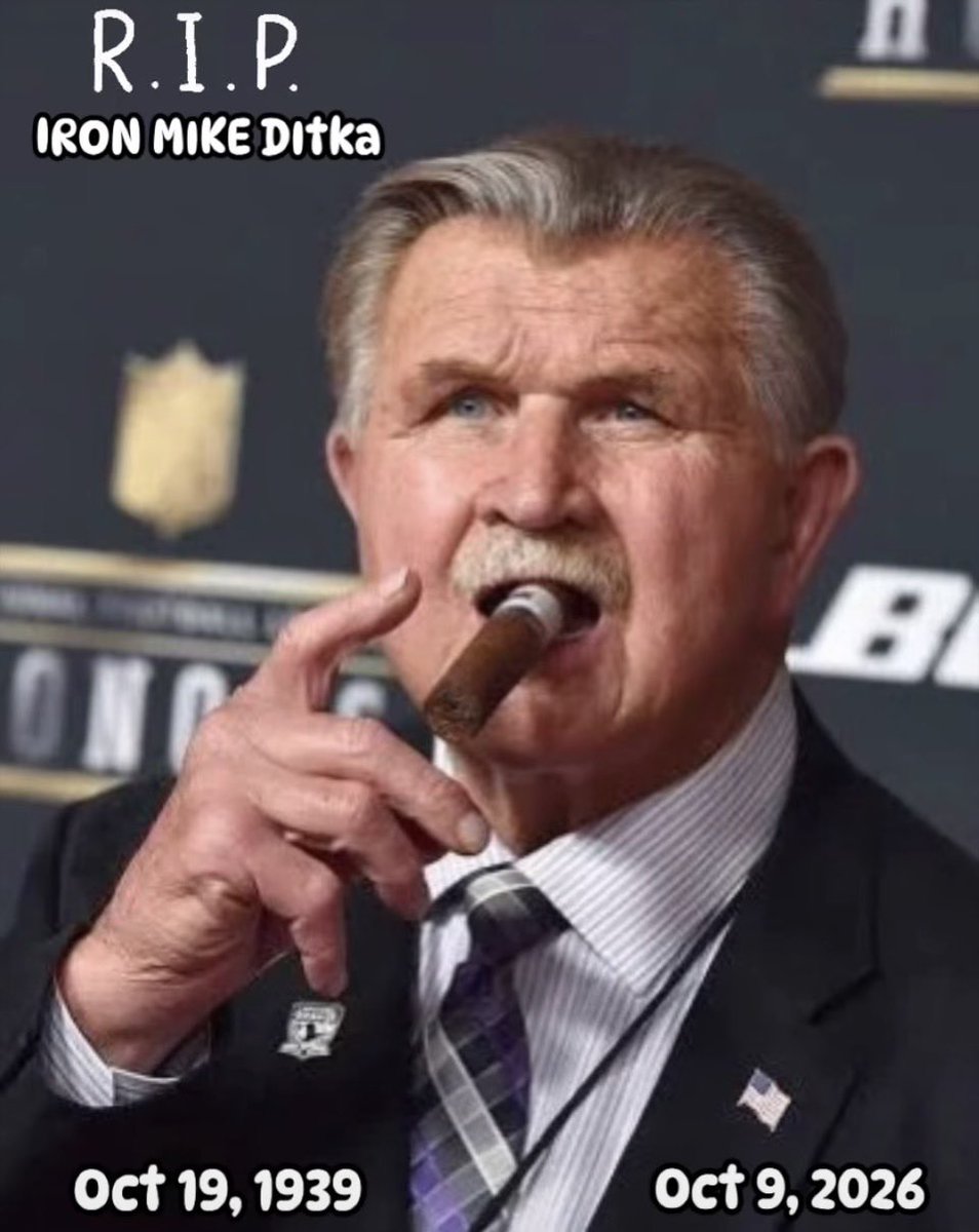 Rockman1033's tweet photo. Rest In Peace 
Mike Ditka 
One Of The Greatest 
Coaches/Players In The NFL https://t.co/xk4XO8MB5X