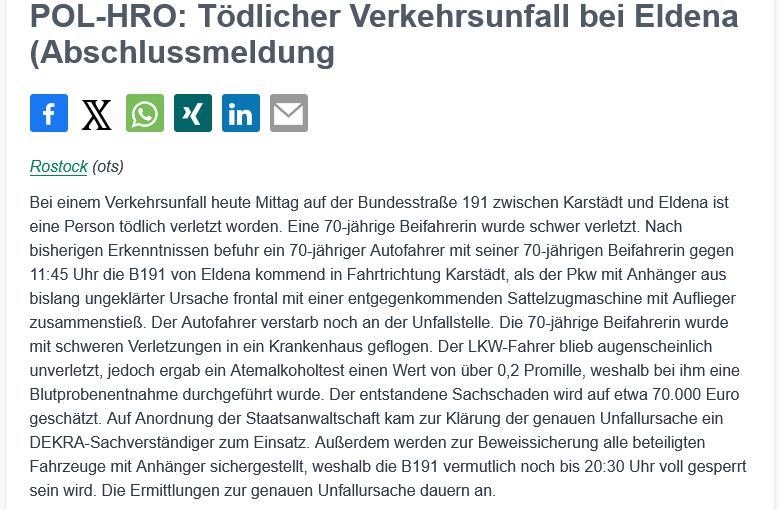 mourix's tweet photo. Das ist der sechzigste Wermutstropfen™️ in #meckvorp für Minister Pegels 2026er Statistik! #kurs100 #wirschaffendas #mvtutgut #mvtutweh #Eldena #Karstädt https://t.co/2aLIMhUPR1