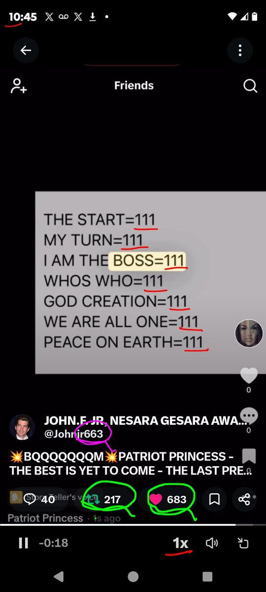 DeanDavis33's tweet photo. 6️⃣6️⃣3️⃣ #SixSixThree 🐇
1️⃣1️⃣1️⃣ #OneOneOne 🪞
😏 #WhatAreTheOdds 😁
6️⃣8️⃣3️⃣ #SixEightThree 🐸
1️⃣2️⃣7️⃣ #TwoOneSeven 🐸
2️⃣3️⃣1️⃣ #TwentyThreeOnes https://t.co/33QHSBKUYU