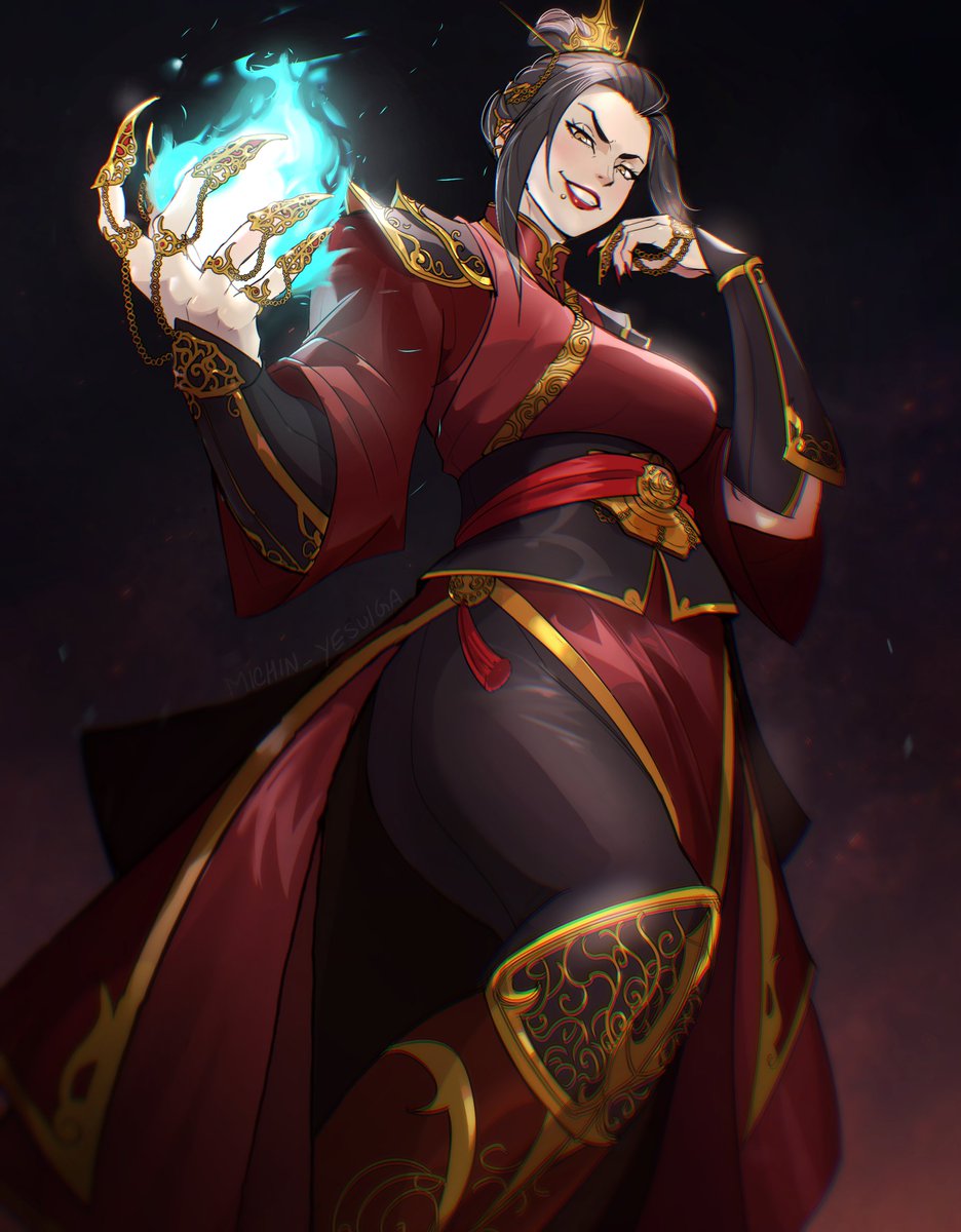 michin_yesulga's tweet photo. Fire lord Azula from avatar the last Airbender (PFFT as if we all didn't know who she is) 
For #arttrober2026 @Artgerm https://t.co/5QZvKqjyJy