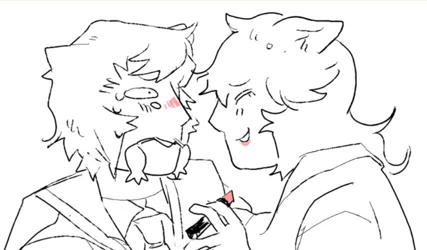 simulascrum's tweet photo. i struggled to draw this because im frickin homophobic!!! grr https://t.co/vf4nmTtZbu
