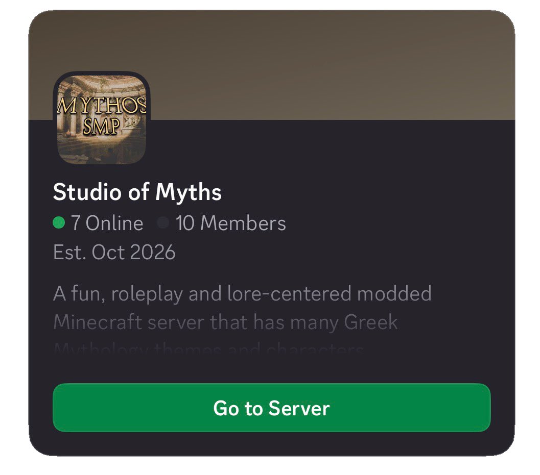 applescented_'s tweet photo. I made a Greek mythology Minecraft server if anyone wants to join 🥺 pls it’ll be so fun I promise https://t.co/F9oQ8y74Vq

#GreekMythology #Minecraft #MythosSMP https://t.co/1zQrN3hpZN