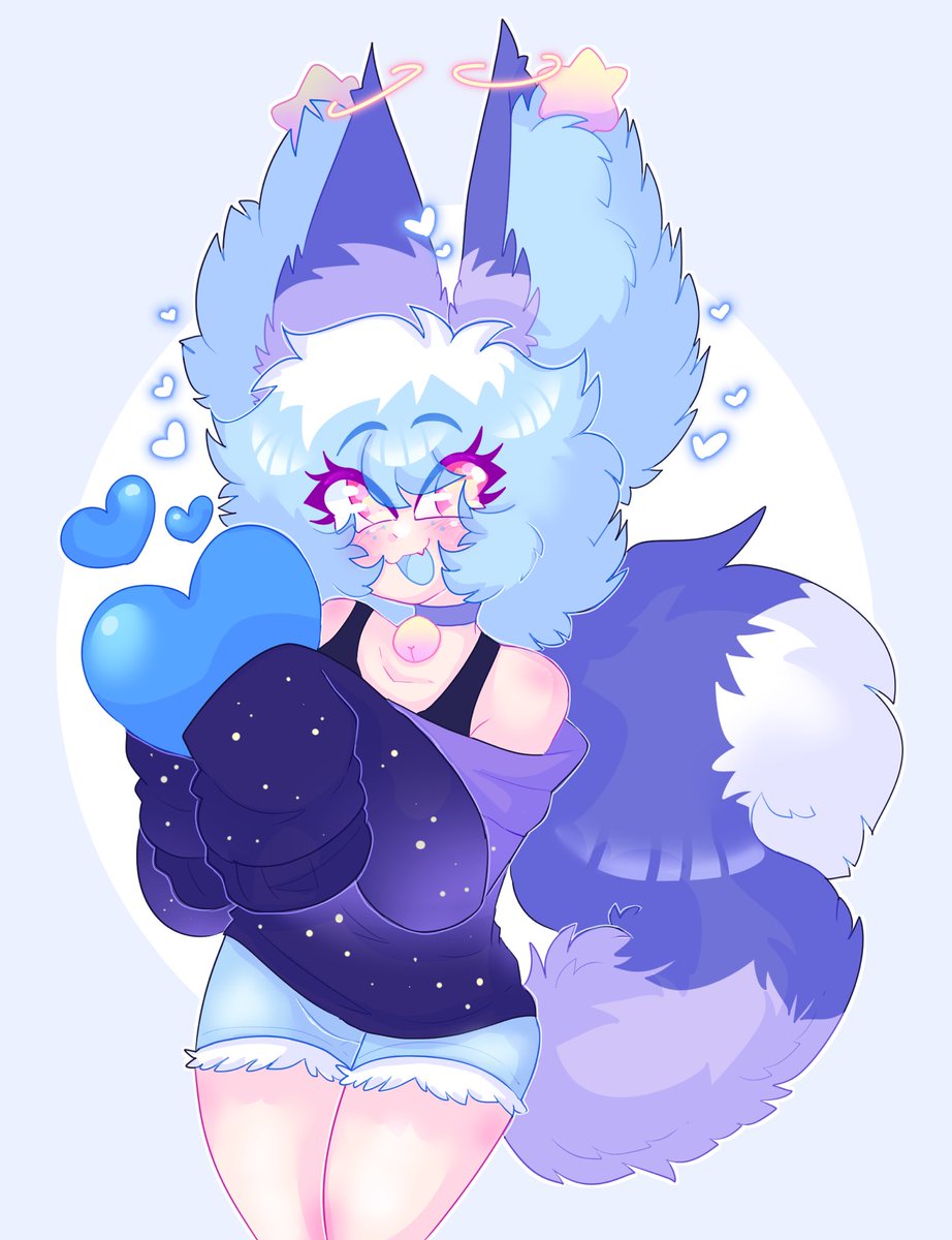 sweetstarcosmic's tweet photo. This fox girl loves you!~ 💜🦊 https://t.co/vBL1XZkCDb