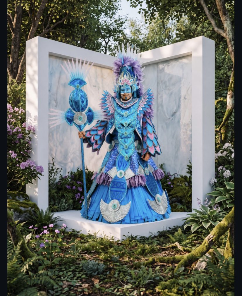 barrracao's tweet photo. ✨ A Beija-Flor divulgou uma fantasia do próximo desfile. O figurino representa o Caruana Beija-Flor. https://t.co/EgrBba9pw2