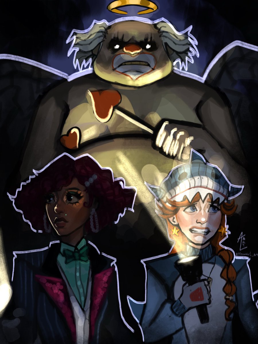 AlexanderL_Art's tweet photo. Quick drawing! With the wonderful Orela skin by @Adeloo_Art  and amazing Clown skin by @Badtusk 
#Dbd #Deadbydaylight https://t.co/moQzLmM3Tj