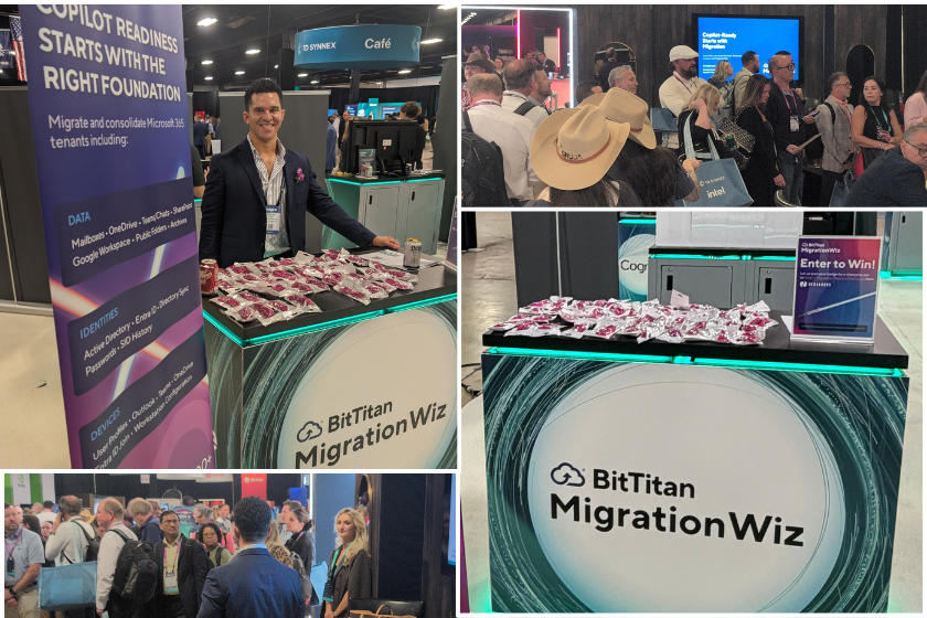 BitTitan's tweet photo. Michael, Ajay, and Lon enjoyed connecting with partners and industry peers at TD SYNNEX Inspire! A big thank you to the TD SYNNEX team for hosting a great event and creating opportunities for the partner community to share ideas, build relationships, and explore what’s next. https://t.co/K127aF47Lf