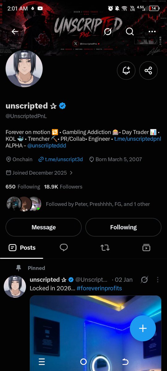solcjay's tweet photo. @Onepeterrr Thanks for the opportunity king! Followed all! Good luck🫶

DJEKWnSADwcpDVegkLLGWep7jR2rXcHnQXic8wGpihNn https://t.co/iv6G1bxoCD