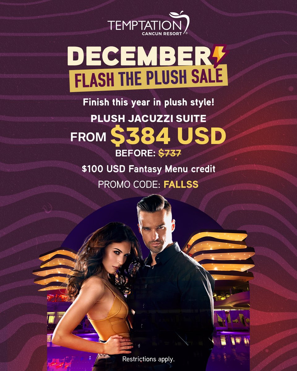 TemptationRs's tweet photo. ⚡Upgrade your escape with premium perks and special savings.
Book now: https://t.co/0z4X8KiuHx

#TemptationCancun https://t.co/iBc0Tto8Ln