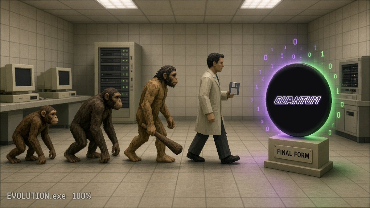 QuantumCoin_sol's tweet photo. There are hundreds of tokens with "quantum" in the name.

Only one of them came out of a quantum machine.

$QUANTUM's mint was decided by 8,192 bits measured off 64 qubits on IBM's quantum cloud. No human picked it, no computer generated it. The fingerprint was public before launch and the raw bits after, so anyone can verify it.

Everything else is borrowing the word. We went to the source.

If you want quantum on Solana, there's one place to look.

$QUANTUM