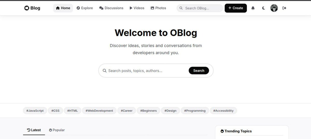 Olamideola205's tweet photo. Building **OBlohg** 🚀💻

One step at a time, one bug at a time, and one lesson at a time. Just a junior dev learning, building, and growing. 📈✨

#100DaysOfCode #JuniorDeveloper #WebDevelopment https://t.co/hr4kLPrjg1