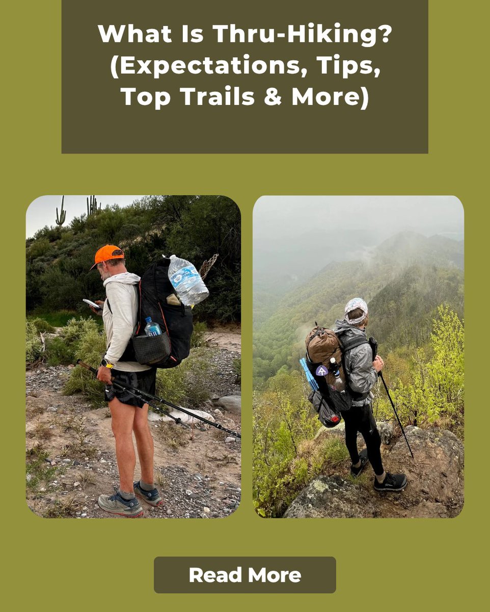 LuilliRobles's tweet photo. Thru-hiking means completing an entire long-distance trail in one continuous journey. It’s a test of mindset, gear, resilience, and the rewards found along the way. https://t.co/yReFZluzbn
