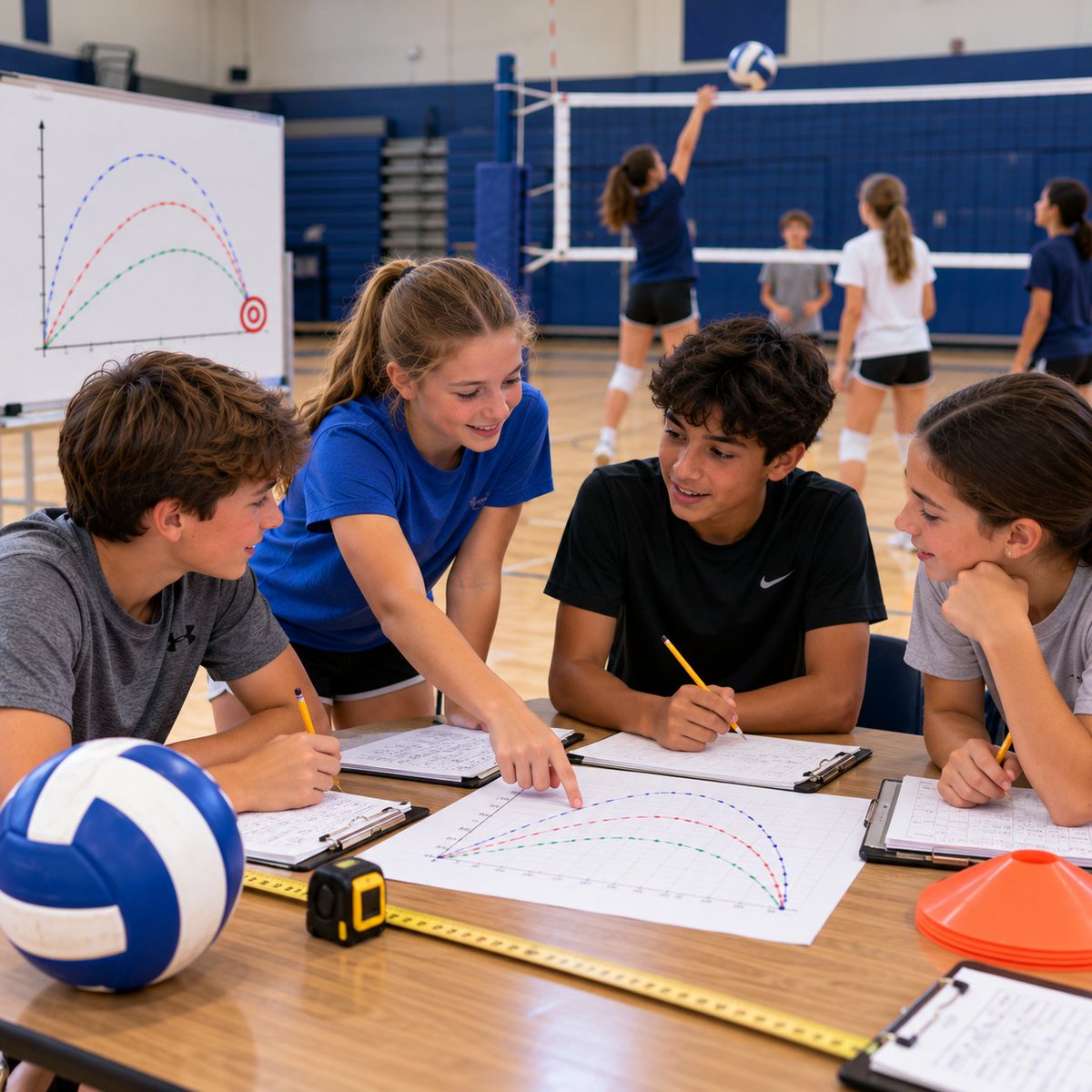 STEMsportsUSA's tweet photo. 🏐 Trial 1 misses the target. Don't just try again. Choose ONE variable: 📐 Angle 💥 Force 📏 Distance. Predict what the change will do. Test it. Measure it. Compare. PREDICT → MEASURE → CONTROL
#STEMSports #VolleyballSTEM #SportsScience https://t.co/eco0K8tmJ7