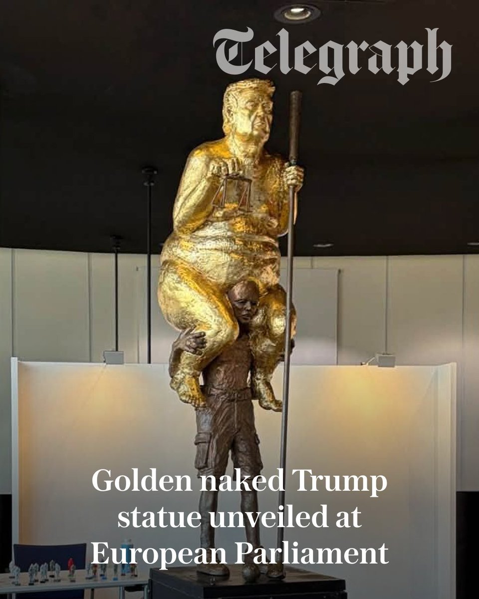 KaalNimitt's tweet photo. Vikings are spoiling for a fight. 

Norwegians gave Noble peace prize to a woman of Indian heritage from South Africa. And Trump's unflattering statue to be installed in European parliament was funded by Danes 😇 https://t.co/yN03aLTTNM