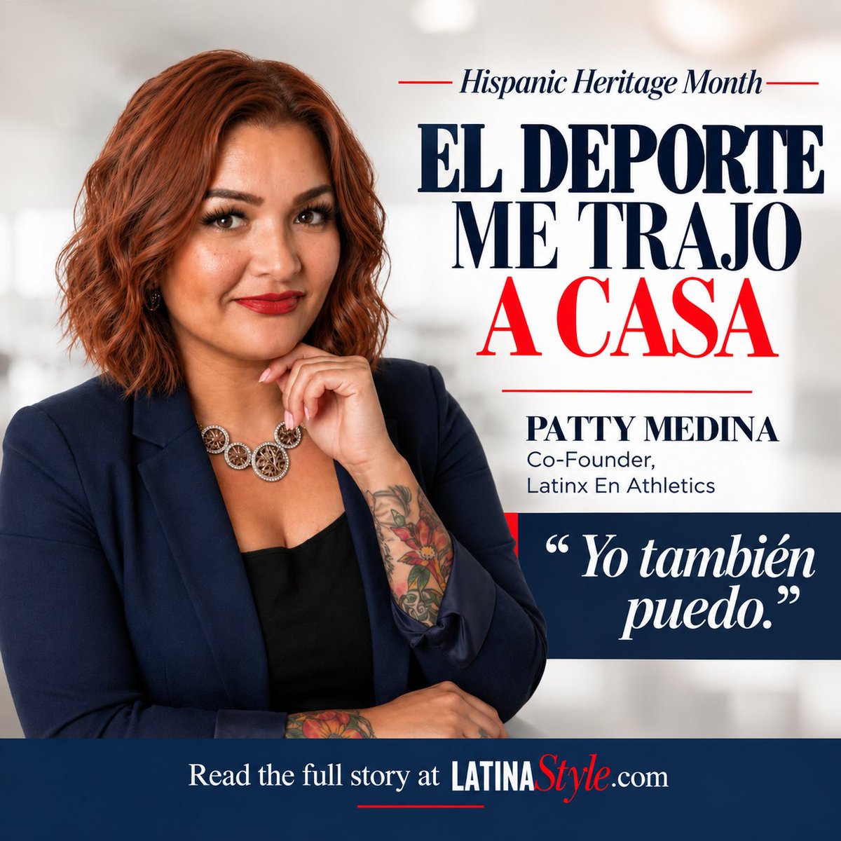 LATINAStyleMag's tweet photo. As we enter the final days of Hispanic Heritage Month, we continue celebrating stories that inspire.
For Patty Medina, sports became a path to belonging, leadership and opportunities.

Read https://t.co/m4OzDkLEyn

#LATINAStyle #LatinasInSports #LatinaLeadership https://t.co/lesQULU0ZL
