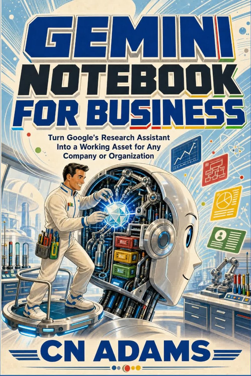 Adams0g's tweet photo. Every business has a pile of documents nobody has time to read. Time to put a research assistant on it.

Gemini Notebook for Business by CN Adams shows how. Grab it on Amazon: https://t.co/kEJdpiBV0o

#GoogleGemini #BusinessGrowth #ModernBusiness https://t.co/77AyFZyjy6