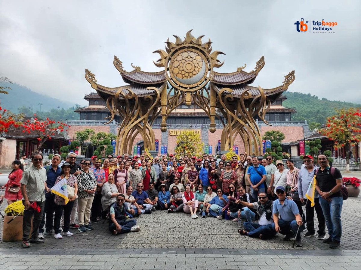 Ecenur75531818's tweet photo. A journey to remember. Our TripBaggo group explored breathtaking Sun World Ba Na Hills, creating memories, sharing smiles, and experiencing Vietnam together. Your journey. Our responsibility. https://t.co/iyVpFQoafB