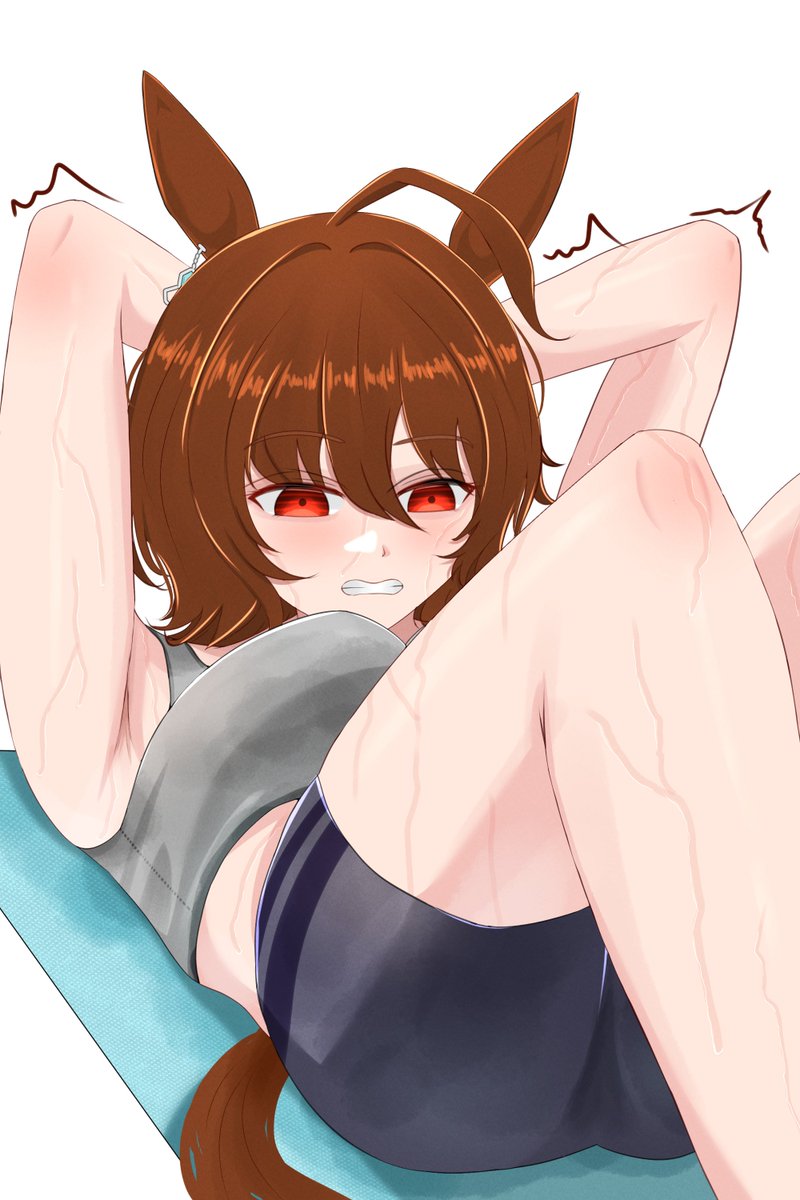 deadsyllogist's tweet photo. Sweaty Gym Agnes Tachyon

when you already feel like giving up and you only did ten reps

#umamusume 
#ウマ娘 https://t.co/twvcoO6SeT