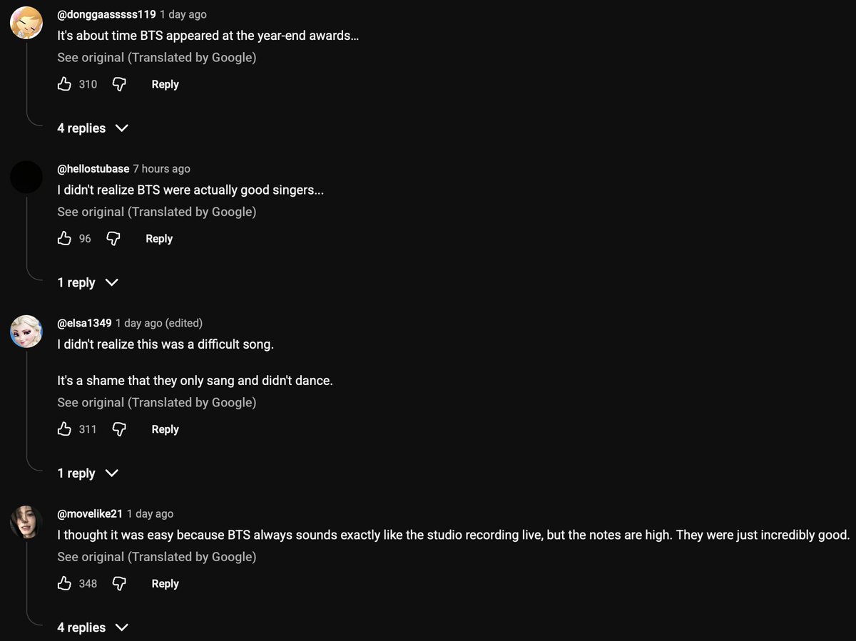 BTSOriented's tweet photo. KBS shared the video of K-pop groups covering Dynamite as the closing song of their K-pop festival, and let’s just say Koreans weren’t impressed. 
A lot of people seem to have learned the hard way that BTS songs are much harder to sing than they make it sound… 😭 https://t.co/YVd7qywing