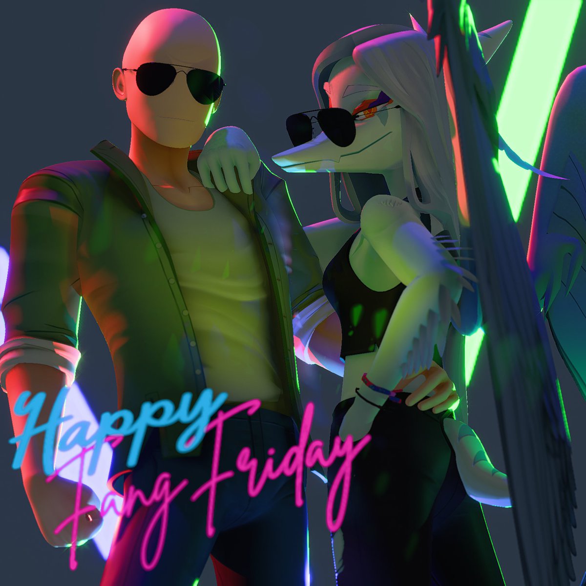 ButtercupWinnie's tweet photo. happy fang friday dudes!#GoodbyeVolcanoHigh #SnootGame #blender https://t.co/4XaSEQhBzx