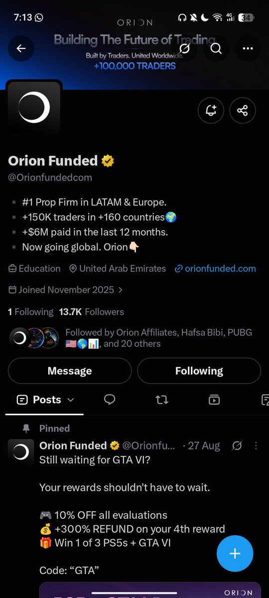 ELAMEENCEO's tweet photo. @sirachfx @OrionAffiliates @Orionfundedcom @Sirachtrades Done boss https://t.co/YUcu2RaZ4W