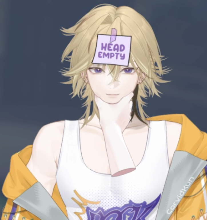 CorvidKun's tweet photo. Please squish the face of your local himbo https://t.co/9HUuNDZ7ED