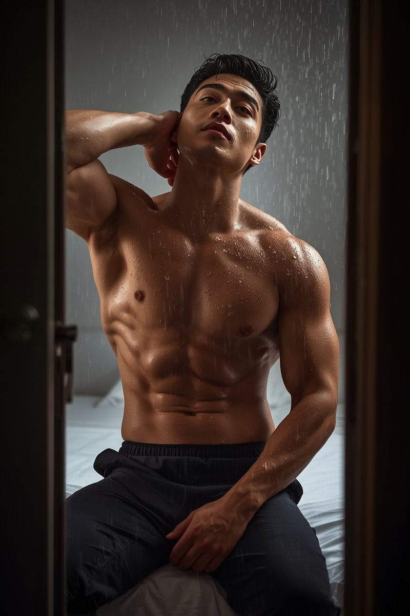 Uncle6_AI's tweet photo. Come on in and lock the door behind you ✨🚪
#DarkAbsStudio⁠ #AsianFit⁠ #AIPhysiqueArt #AIMen https://t.co/KIGRfdZg0r