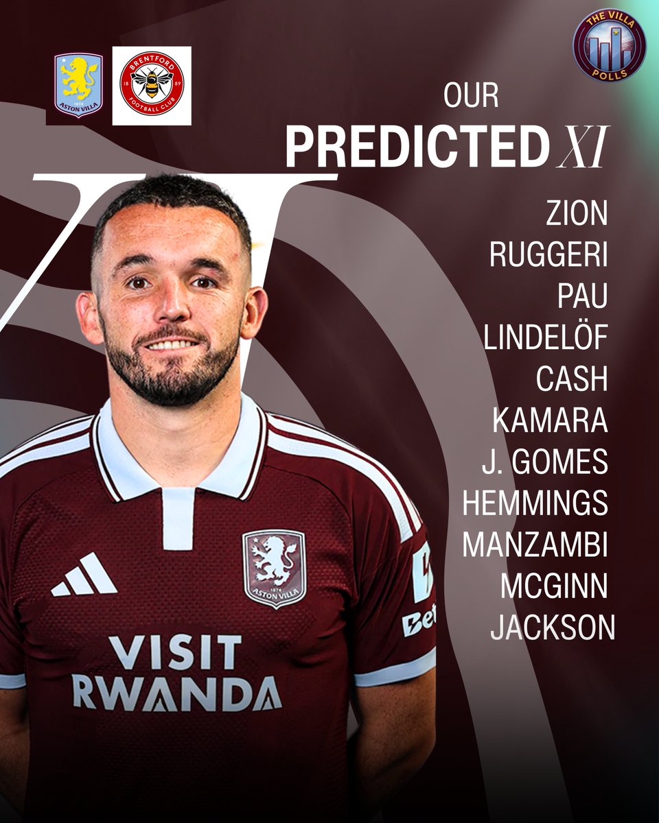 TheVillaPolls's tweet photo. Here’s how we think Unai Emery could line up Aston Villa this weekend. 👀

What changes would you make to our starting XI? 🤔

💬 Let us know your thoughts in the comments!

#AVFC | #UTV https://t.co/Gzw0wHOnQ1