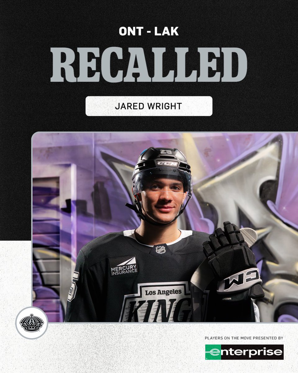 LAKings's tweet photo. Forward Jared Wright has been recalled from the @ontarioreign. 

ℹ️📲 https://t.co/yAY5Suz1Q1

@Enterprise https://t.co/mTL4IXMtKV