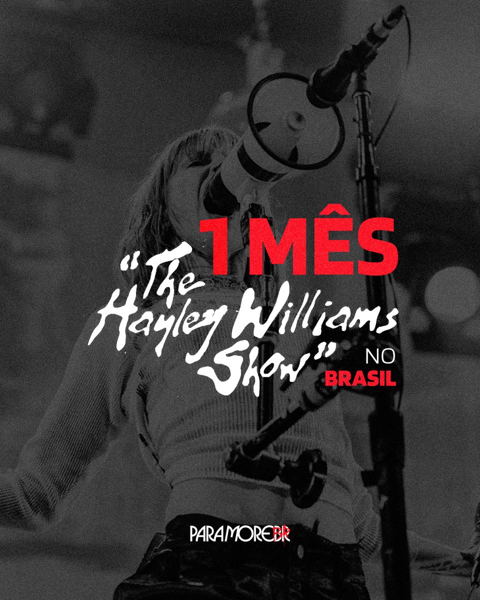 paramorebr's tweet photo. ELA ESTÁ CHEGANDO, BRASIL! 🇧🇷🩷

Falta apenas um mês para a The Hayley Williams Show desembarcar no nosso país! A turnê estreia no Brasil com uma apresentação no Rio de Janeiro, em 09/11.

Depois, Hayley segue para São Paulo, onde se apresenta nos dias 12 e 13 de novembro.

Já não estamos aguentando mais a ansiedade! E vocês? 😭

🎫 Confira os ingressos remanescentes em https://t.co/ilGNvK5q2E