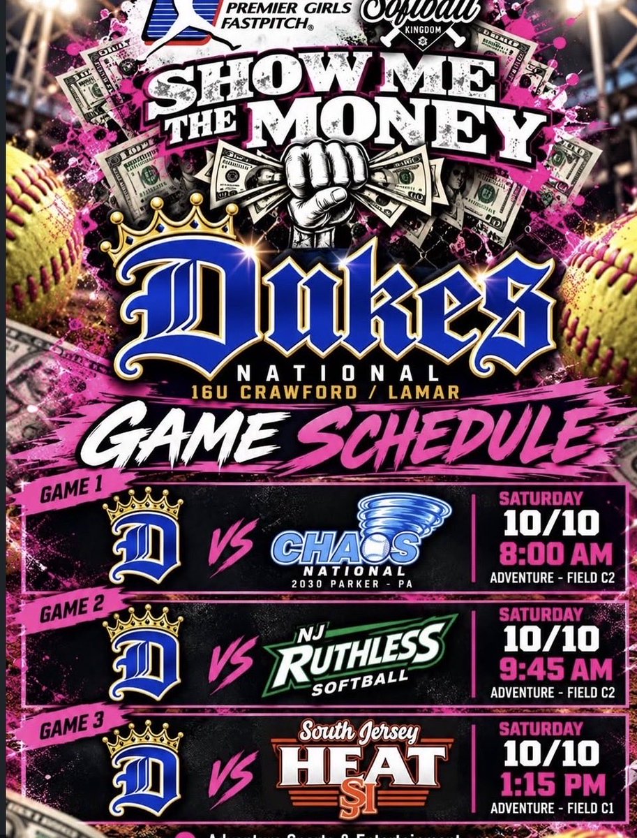 LaylaHolton2030's tweet photo. GAME DAY TOMORROW!!!!!!
#tournament #softball #work #gains #ladydukes
#team #scheadule #dukes https://t.co/emwqtl3O77
