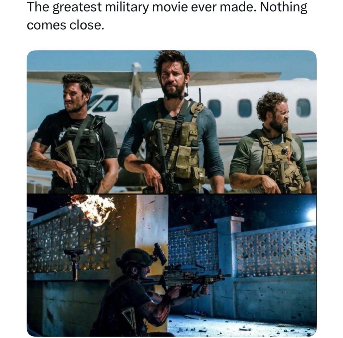 specialopsmag's tweet photo. Do you agree? 

If not, what do you think is the greatest military movie ever made? https://t.co/Vnqw0Uod3x