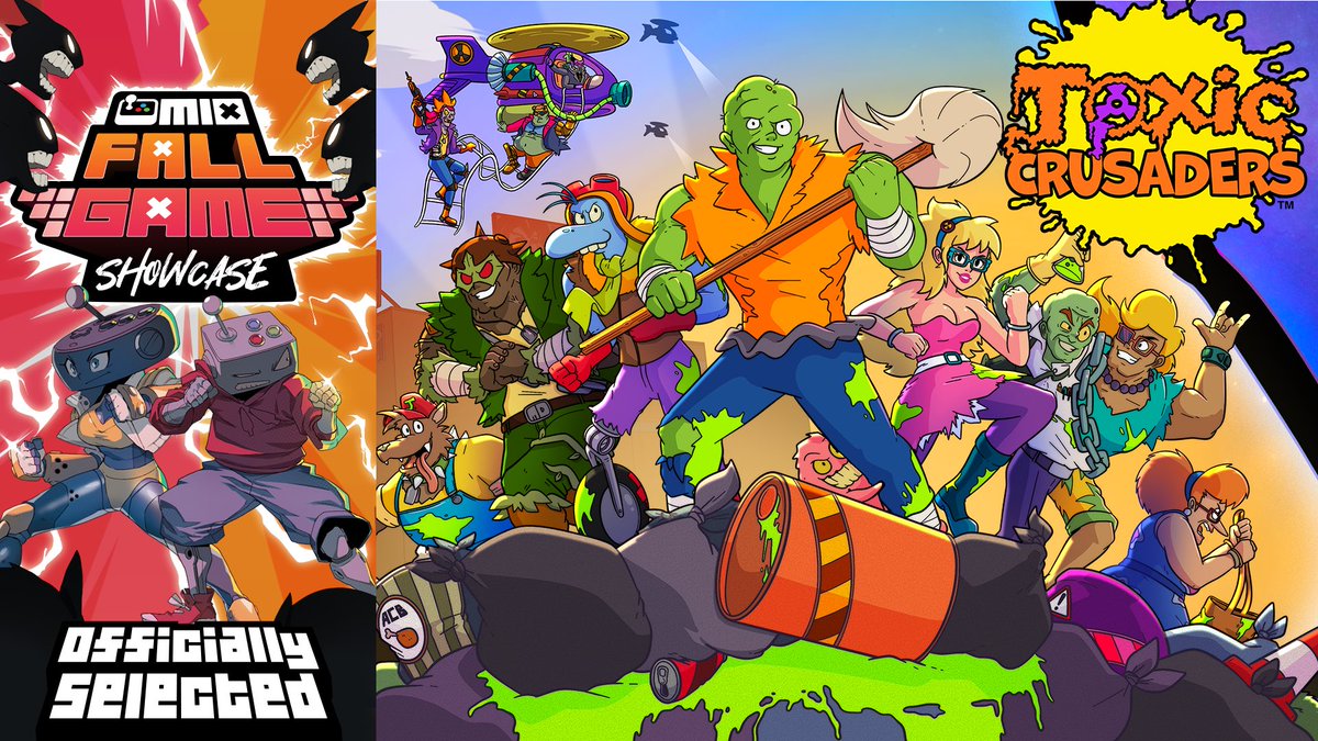 Retroware's tweet photo. What are you doing at 9 AM PT/12 PM ET on Friday, October 16?

Rhetorical question, we know 😉 because that’s when Toxic Crusaders will be featured in The MIX’s Fall Game Showcase!

See you then! 😁

#toxiccrusaders #modernretro https://t.co/ulCMgTeUnn