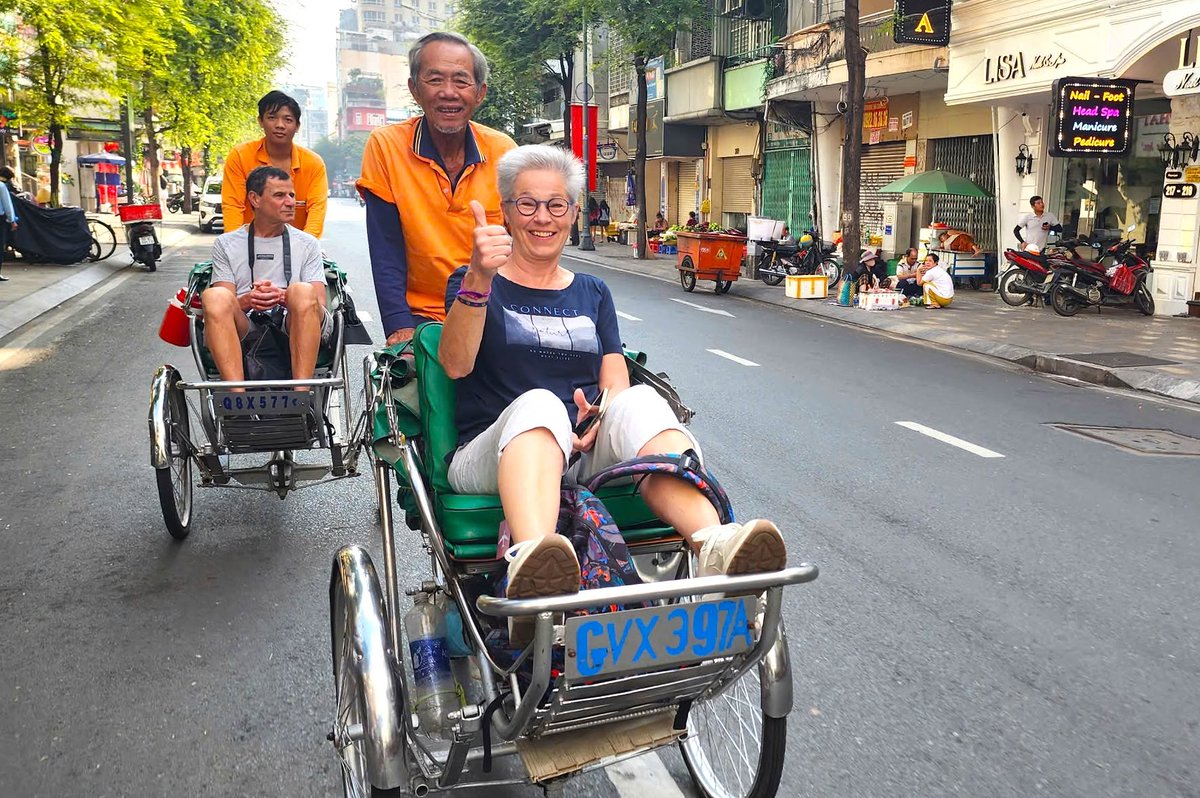 Guler2264's tweet photo. Experience Saigon by cyclo, from Nguyen Hue Walking Street and Ben Thanh Market to Reunification Palace, Notre-Dame Cathedral, and the Central Post Office. Discover the city’s vibrant energy and French colonial charm. https://t.co/9QmAraP7z0