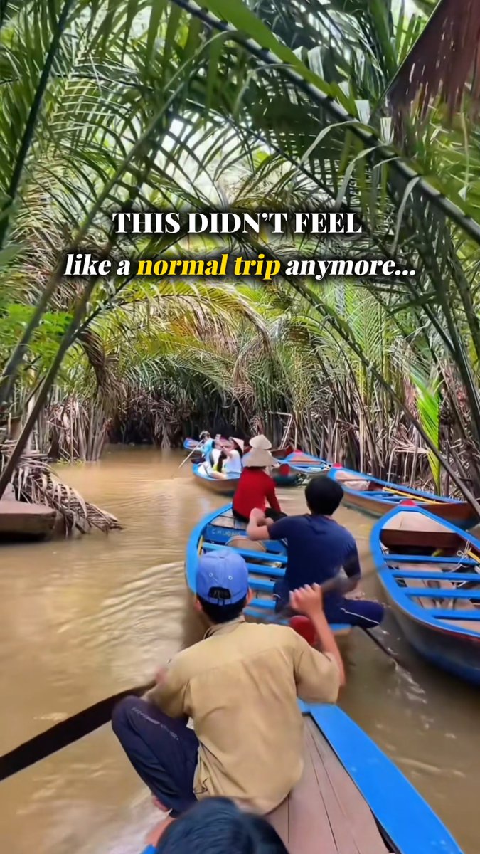 GisaKarool's tweet photo. Somewhere between Saigon and the Mekong, the journey shifts. City landmarks fade into coconut canals, local honey, handmade candy, and southern folk music. The Mekong moves at a softer, warmer rhythm. Save this for your Southern Vietnam route. https://t.co/08u98iIgjQ