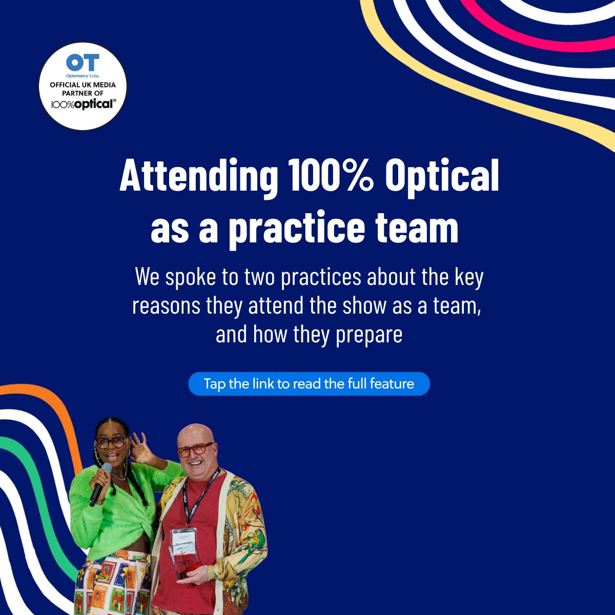OptometryToday's tweet photo. What will your plans for the first few months of 2027 look like?

If attending @100Optical is part of your plans and you’re looking to go with your practice team, we spoke to two practices about why they attend and what they get out of the show. Read here: https://t.co/xQ68HaFo8M https://t.co/Ygr0vISZID