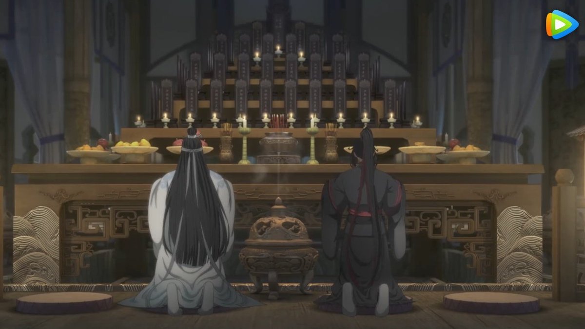 i6gumang's tweet photo. o fanservice nas entrelinhas de mo dao zu shi mostrando os wangxian casando e eles de vermelho THIS IS CINEMA https://t.co/MUFOpylJKn